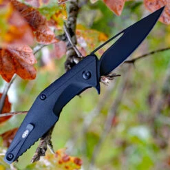 Brous Blades Division Linerlock - Blk Polymer (4.5" Blk D2) BRBM005B -Knifeworks Sales Shop 005b.2 28820.1679669749