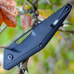 Brous Blades Division Linerlock - Blk Polymer (4.5" Blk D2) BRBM005B -Knifeworks Sales Shop 005b.4 45315.1679669749