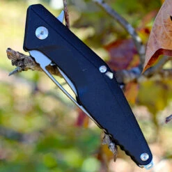 Brous Blades Division Liner Lock Flipper -Blk Polymer (4.5" SW D2) BRBM005S -Knifeworks Sales Shop 005s.3 15591.1679668718