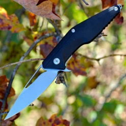 Brous Blades Division Liner Lock Flipper -Blk Polymer (4.5" SW D2) BRBM005S