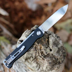 Boker Plus Atlas Black Slip Joint - Blk Stainless (2.6" 12C27 Satin) 01BO851 -Knifeworks Sales Shop 01BO851.1 45422.1645570643