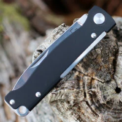 Boker Plus Atlas Black Slip Joint - Blk Stainless (2.6" 12C27 Satin) 01BO851 -Knifeworks Sales Shop 01BO851.3 10280.1645570643