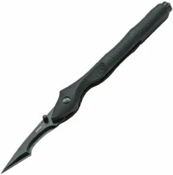 Boker Plus 01BO149 Urban Survival XL, 2.4" 440C Black Plain Blade, Black Aluminum Handle