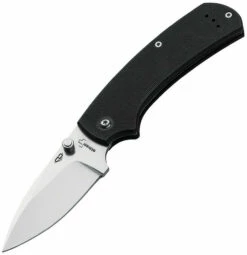 Boker Plus 01BO533 XS Drop, 3.1" 440C Plain Drop Point Blade, Black G-10 Handle
