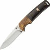 Browning Hunter Buck Mark Linerlock, BR0231, 2.75" Stainless Drop Point Blade, Wood Handle