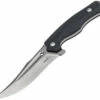 Boker Plus 02BO771 Masada, 4.6" Stonewash D2 Plain Blade, Black G-10 Handle