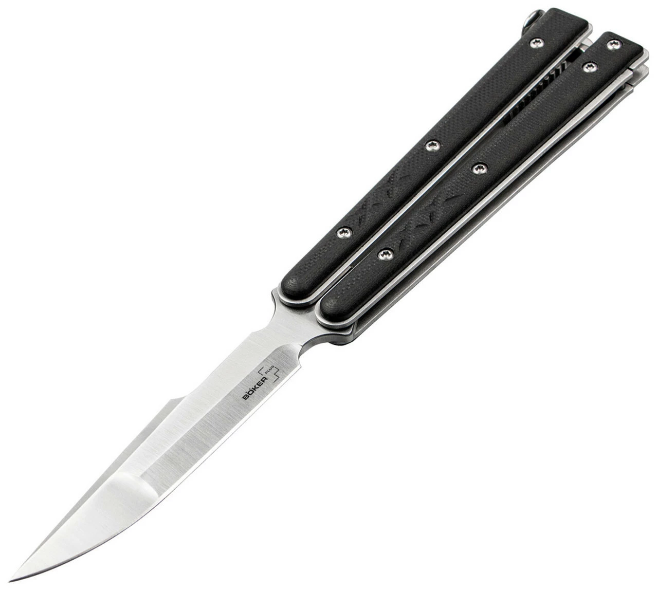 Boker Plus Balisong Tactical Small CPM-D2 Butterfly Knife 06EX227 1 Boker Plus Balisong Tactical Small CPM-D2 Butterfly Knife 06EX227