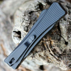 Boker Plus MINI Eagle 2.0 OTF Automatic Blk Alum (2.8" D2 Satin Recurve) 06BO246 -Knifeworks Sales Shop 06EX246.3 74218.1645558515