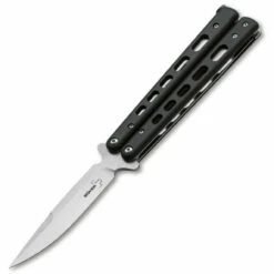 Boker Plus Large Tactical Butterfly Knife-Blk G10 ( 4.21" D2) 06EX228