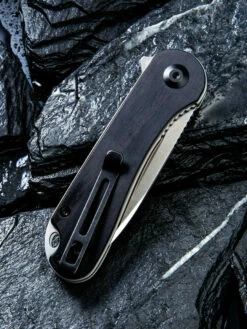 CIVIVI Elementum-Blk Ebony Wood (2.96" Satin D2) C907D -Knifeworks Sales Shop 1 1ZG2112238 13123.1675107593