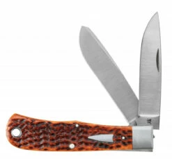 Case 2019 Tony Bose Bullnose Trapper 10363, 4.5" 154CM SS Blade, Jigged Chesnut Bone Handle