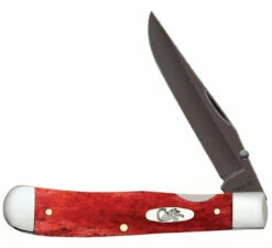Case Trapperlock 10895 Smooth Old Red Bone Handle W/PVD Coated Blades (6154L SS)