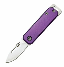 Bear And Son Small Slip Joint - Purple Aluminum (1.5" High Carbon) 109PL
