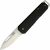 Bear & Son Large Slip Joint 110BK, 3 7/8" High Carbon Steel Plain Blade, Black Aluminum Handle
