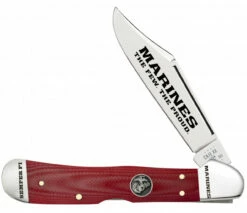 Case Copperlock 13198 United States Marine Corps Smooth Red G-10 Handle (101549L SS)
