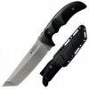 Cold Steel Medium Warcraft 13ST, 5.5" Tanto Stonewash CPM-3, Black G-10 Handle