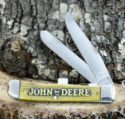 Case Trapper 15770 John Deere Natural Bone Handle Gift Set (6254 SS)