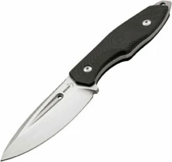 Boker Plus BOP02BO770 Caracal Fixed Blade D2 Steel, Satin Finish, Black G-10 Handle