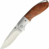 Browning Linerlock Wood, BR0033, 3.5" Satin Stainless Blade, Wood Handle