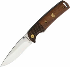 Browning Buckmark Linerlock, BR0304, 2.88" Stainless Blade, Wood Handle