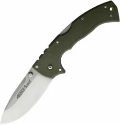 Cold Steel 4 Max Scout Folder - OD Griv-Ex (4" AUS-10A) CS62RQODSW
