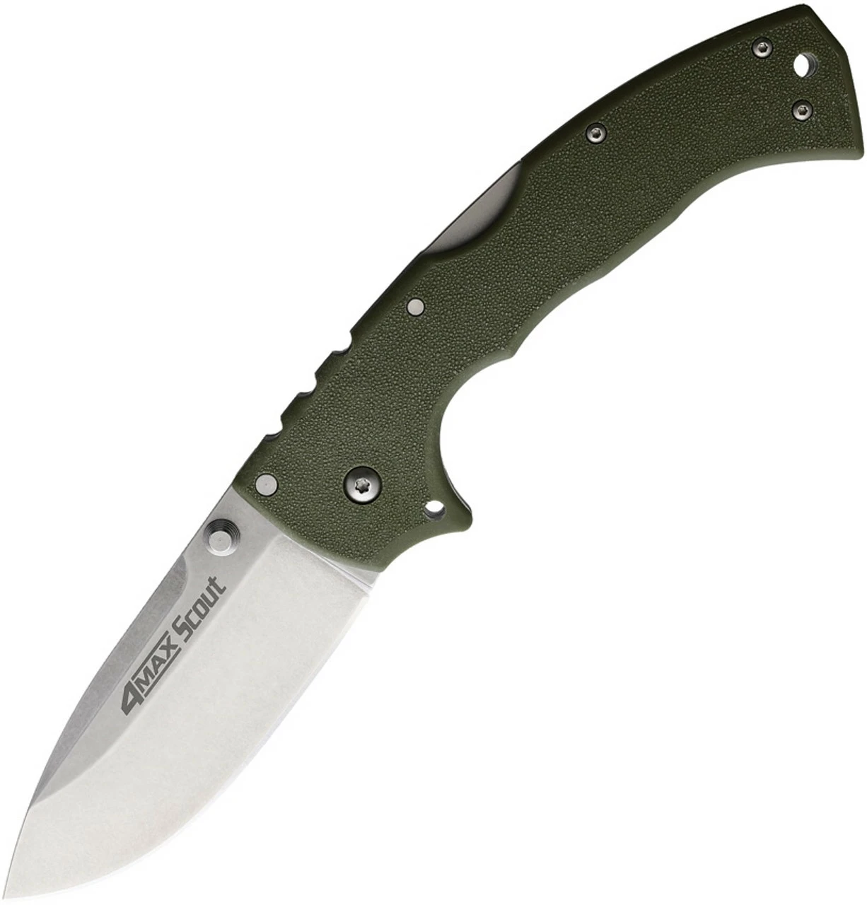 Cold Steel 4 Max Scout Folder - OD Griv-Ex (4" AUS-10A) CS62RQODSW 1 Cold Steel 4 Max Scout Folder - OD Griv-Ex (4" AUS-10A) CS62RQODSW