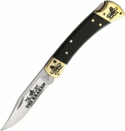 Buck 110 Kraken - Ebony Wood (3.75" 420HC) YH393