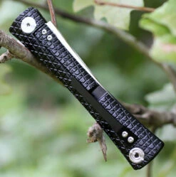 Artisan S Waistline ATZ1805GBKM, 4" M390 Plain Blade, Black Titanium Handle -Knifeworks Sales Shop 1805gbkm.2 86899.1566586033