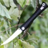 Artisan S Waistline ATZ1805GBKM, 4" M390 Plain Blade, Black Titanium Handle