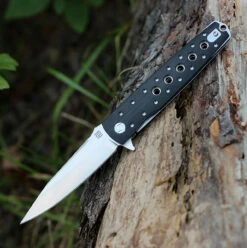Artisan ATZ1807GBKS Virginia, 3.94" S35VN Plain Blade, Black G-10 Handle -Knifeworks Sales Shop 1807gbks 74449.1566586031