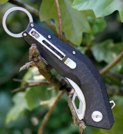 Artisan Cobra ATZ1811GGYS, 3.15" S35VN Plain Blade, Carbon Fiber Handle -Knifeworks Sales Shop 1811ggys.2 80639.1566586090