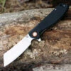 Artisan Tomahawk ATZ1815PBKF, 3.75" D2 Plain Blade, Flat Black G-10 Handle