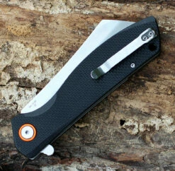 Artisan Tomahawk ATZ1815PBKF, 3.75" D2 Plain Blade, Flat Black G-10 Handle -Knifeworks Sales Shop 1815pbkf.2 43618.1566586011