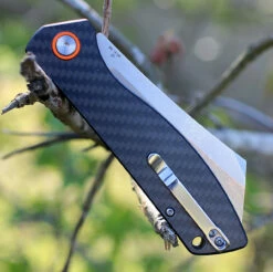 Artisan Tomahawk ATZ1815PCF, 3.75" D2 Plain Blade, Carbon Fiber Handle -Knifeworks Sales Shop 1815pcf.2 87398.1566586074