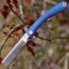 Artisan Orthodox ATZ1817GBUM, 3.75" M390 Satin Blade, Blue Titanium Handle