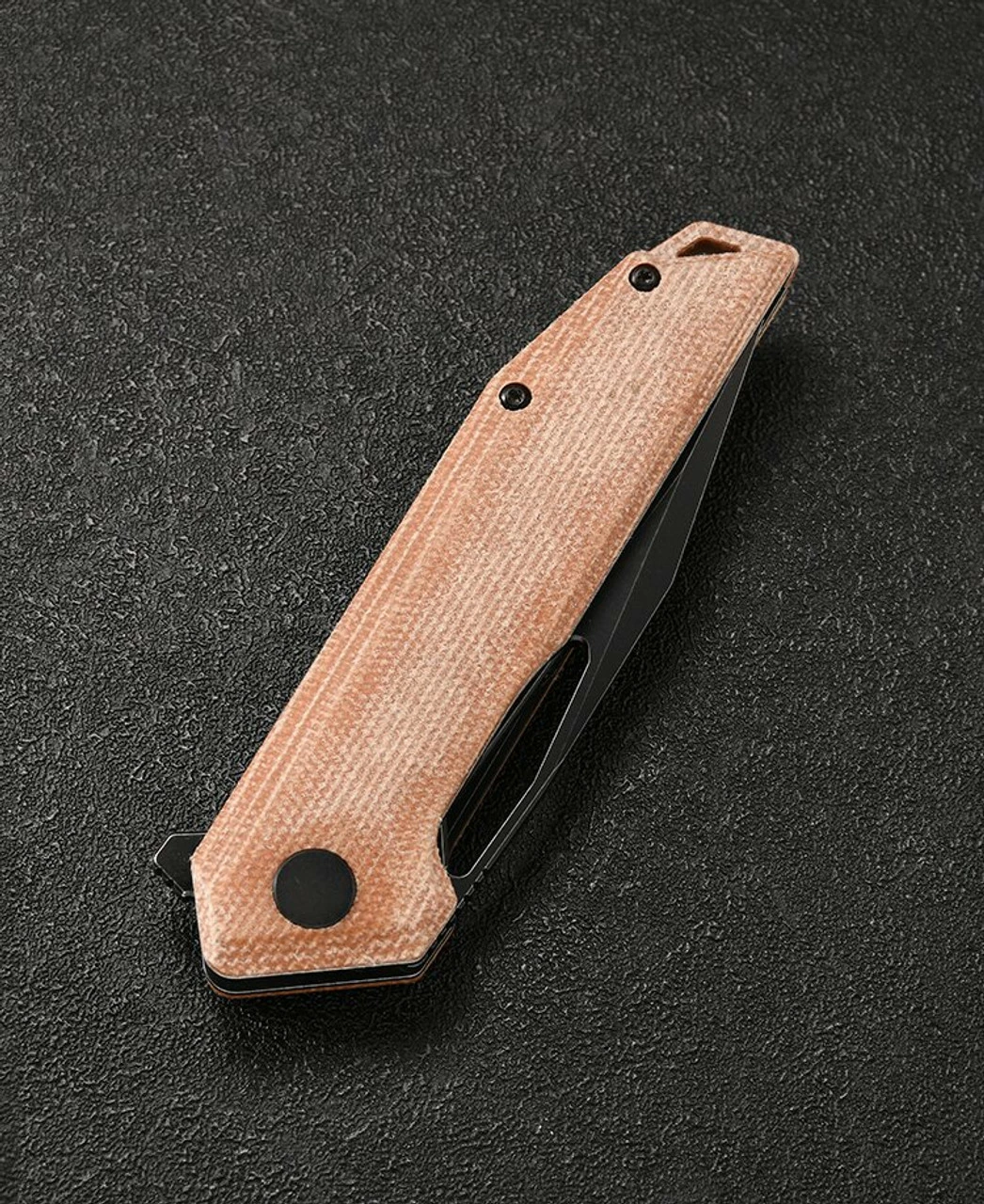 CMB Lurker Micarta (3.38" Black D2) CMB10A 4 CMB Lurker Micarta (3.38" Black D2) CMB10A - Image 4