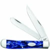 CASE TRAPPER 23431, 4 1/8" CLOSED LENGTH SS BLADE, BLUE PEARL KIRINITE HANDLE