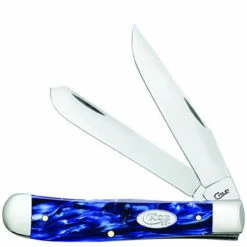 CASE TRAPPER 23431, 4 1/8" CLOSED LENGTH SS BLADE, BLUE PEARL KIRINITE HANDLE