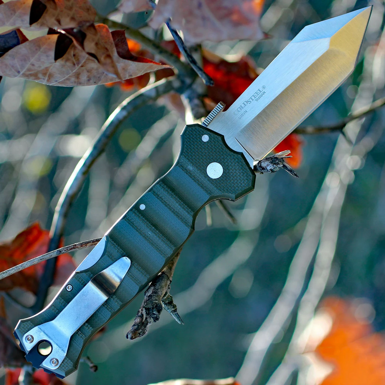 Cold Steel 23HVG Immortal, 4" S35VN Plain Blade, OD Green G-10 Handle 2 Cold Steel 23HVG Immortal, 4" S35VN Plain Blade, OD Green G-10 Handle - Image 2