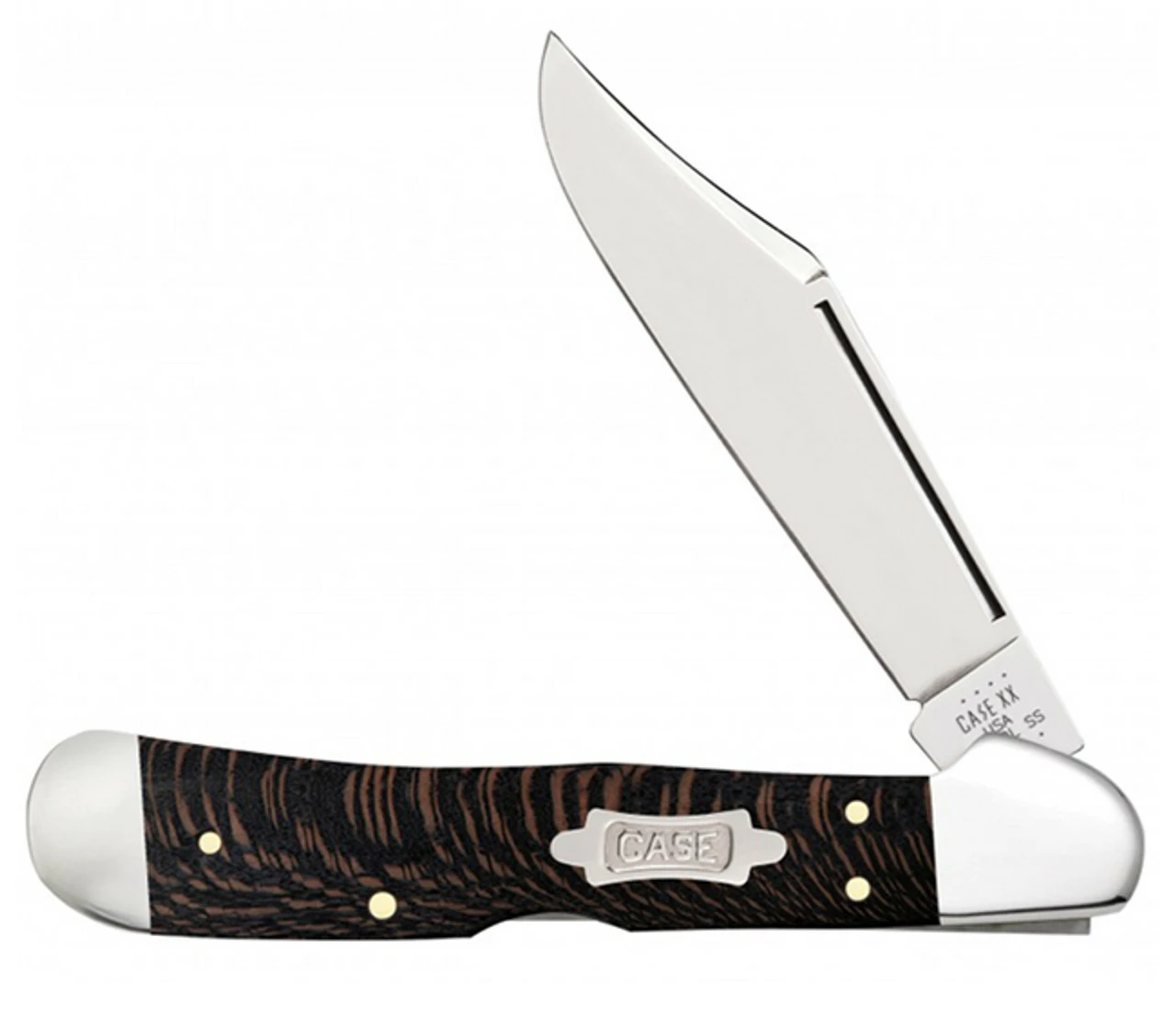 Case Copperlock 25576 Black Sycamore Wood Handle (71549L SS) 1 Case Copperlock 25576 Black Sycamore Wood Handle (71549L SS)