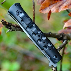 Cold Steel Ti-Lite Flipper Knife 26B4, 4" S35VN Plain Blade, Black Aluminum Handles -Knifeworks Sales Shop 26b4.2 23805.1666899842