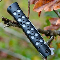 Cold Steel Ti-Lite Flipper Knife 26B4, 4" S35VN Plain Blade, Black Aluminum Handles -Knifeworks Sales Shop 26b4 1 51753.1666899842