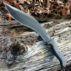 CRKT 2742 KUK, 10.5" 65Mn Plain Blade, Black Polypropylene Handle W/Rubber Overmold