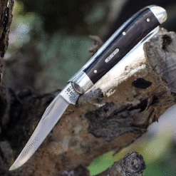 Case Mini Trapper 27852 Black & Red Micarta Handle (10207 SS)