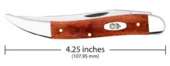 Case Medium Texas Toothpick 28910 - Smooth Chestnut Bone Handle (610094 SS) -Knifeworks Sales Shop 28910 C SP Knife 085 610094 SS MediumTexasToothpick PT01 73585.1680530632