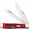 Case Trapper 31950 Dark Red Bone Handle CV (6254 CV)