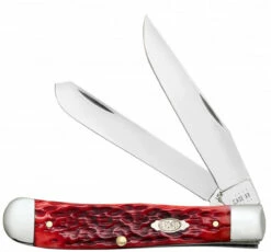 Case Trapper 31950 Dark Red Bone Handle CV (6254 CV)
