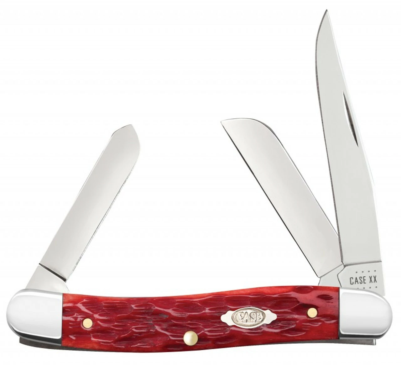 Case Medium Stockman 31951 Dark Red Bone Handle CV (6318 CV) 1 Case Medium Stockman 31951 Dark Red Bone Handle CV (6318 CV)