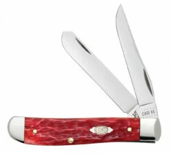 Case Mini Trapper 31952 Dark Red Bone Handle CV (6207 CV)