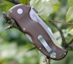 Cold Steel Bush Ranger 31A, 3.5" S35VN Satin Blade, Brown G-10 Handle -Knifeworks Sales Shop 31a.1 68288.1666885728